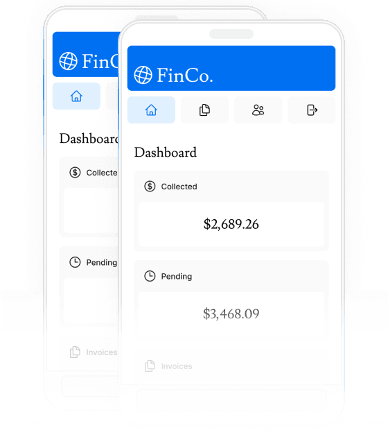 Screenshot of the dashboard project mobile version